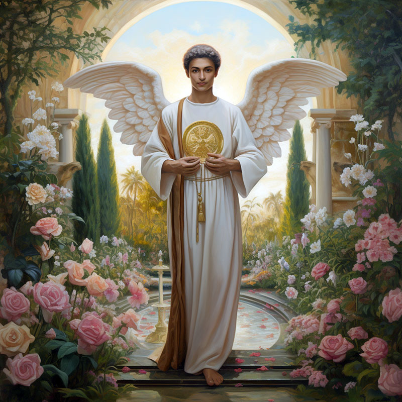 Saint Raphael in the Garden