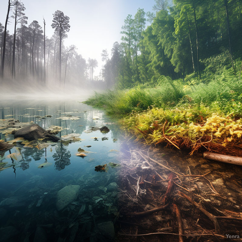 Comparison of Healthy vs Acid Rain-Affected Environment