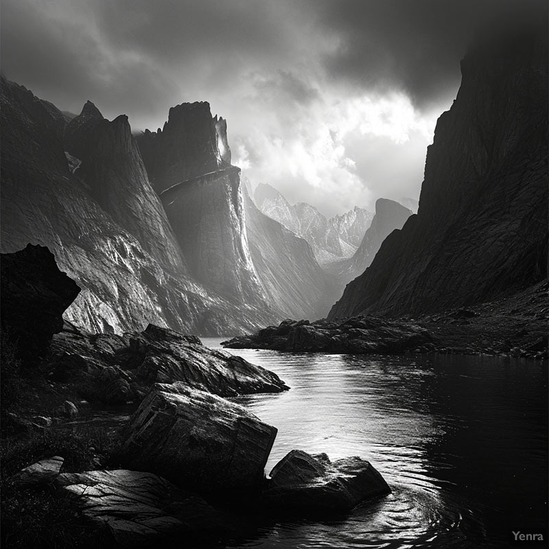 Ansel Adams inspired landscape photo