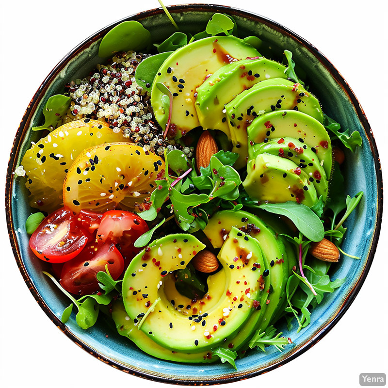 Avocado in a Salad Bowl