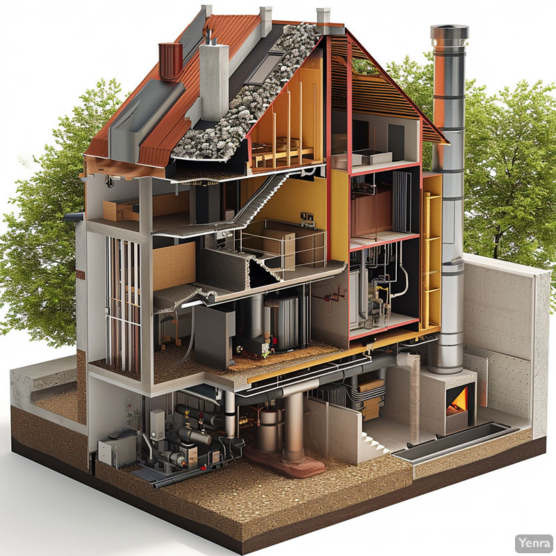 Biomass boiler cross section