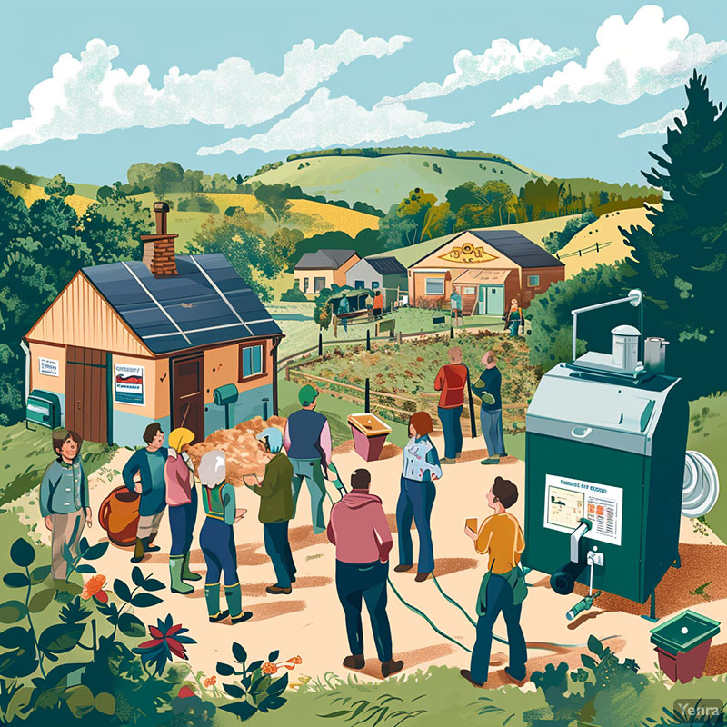 Biomass boiler rural