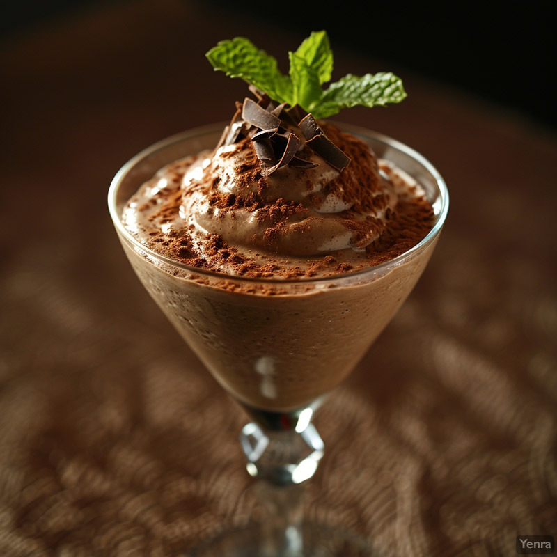 Elegant Serving of Chocolate Mousse