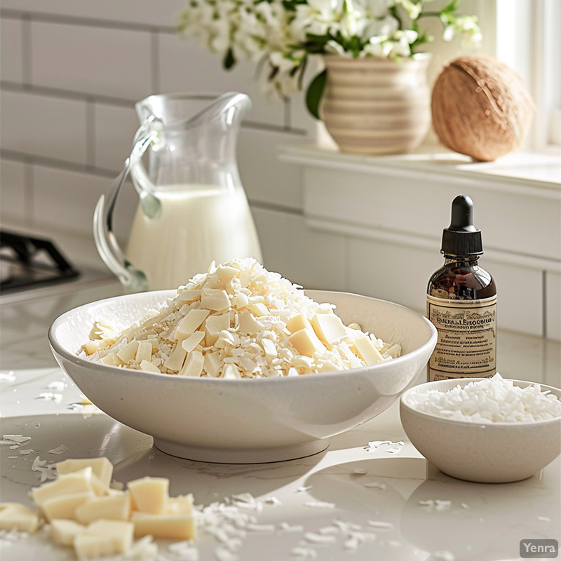 White Chocolate Truffles with Coconut Ingredients
