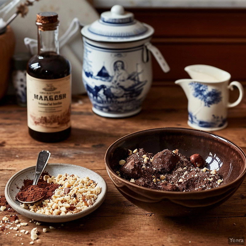 Milk Chocolate Truffles with Hazelnuts Ingredients