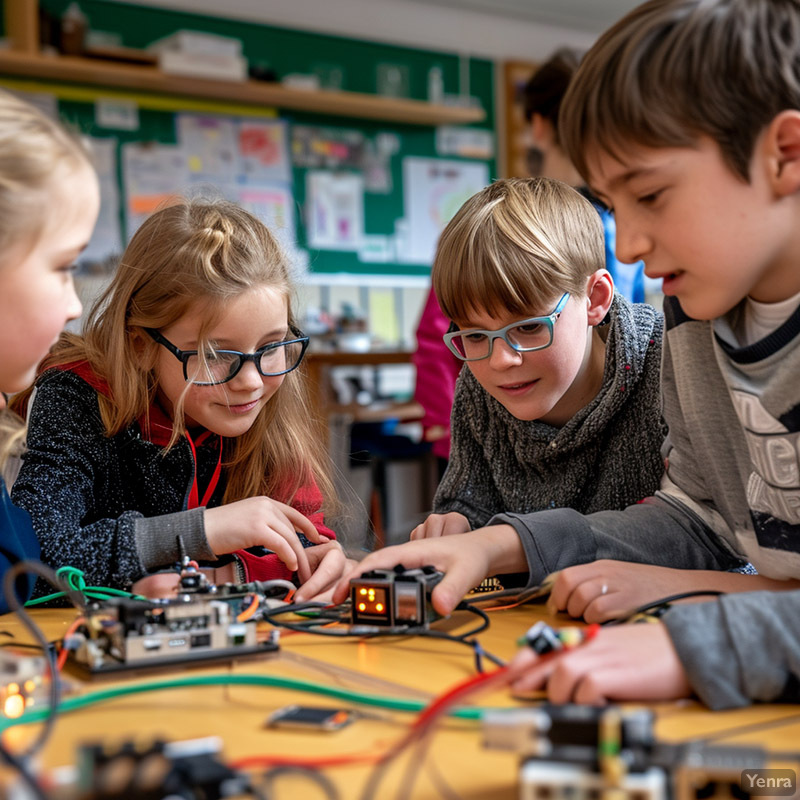 Electronic Kit as Part of a Classroom Lesson