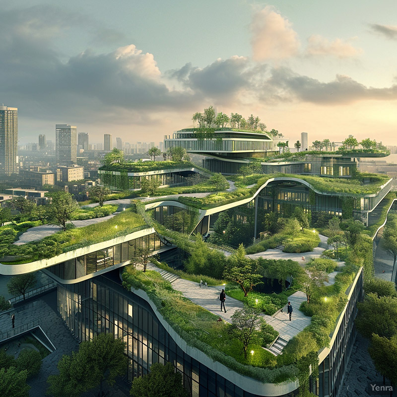 Architectural Rendering of a Future Green Roof Project