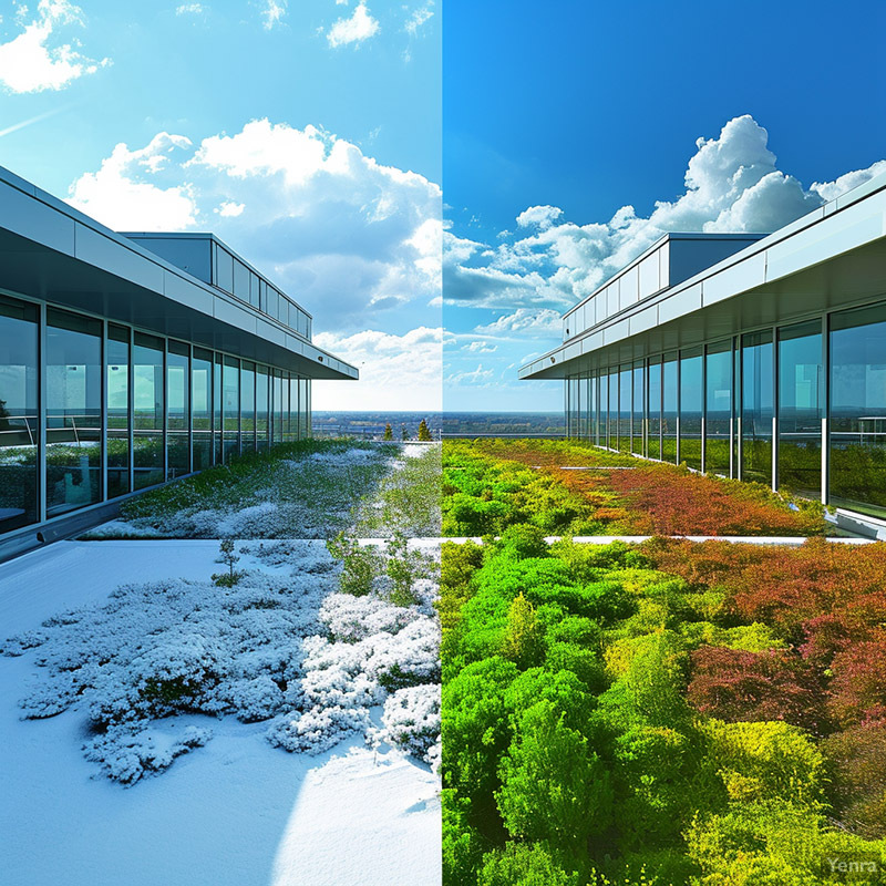 Seasonal Change on a Green Roof