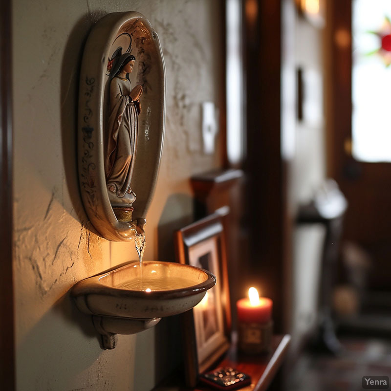 Holy Water Font Candle