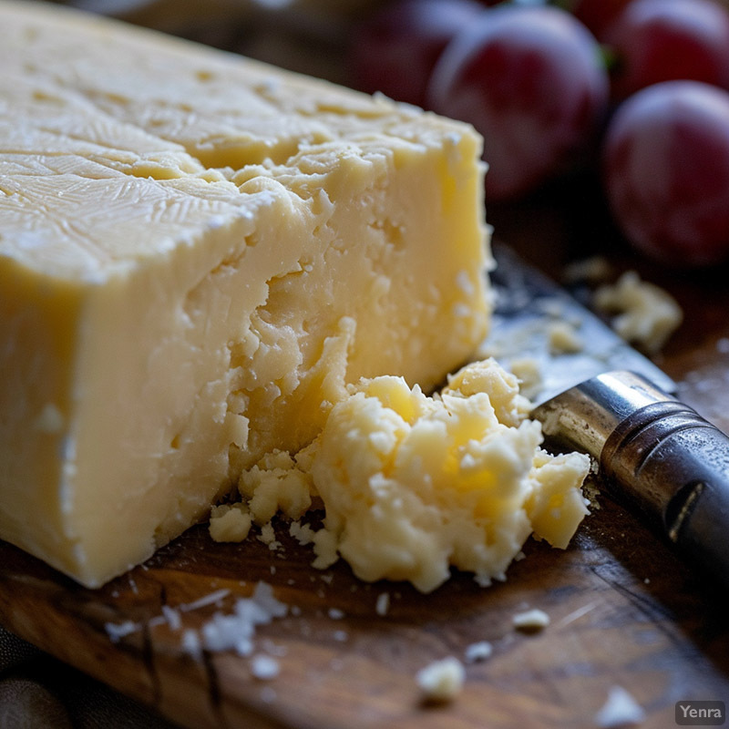 Close-Up of Irish Cheddar Texture