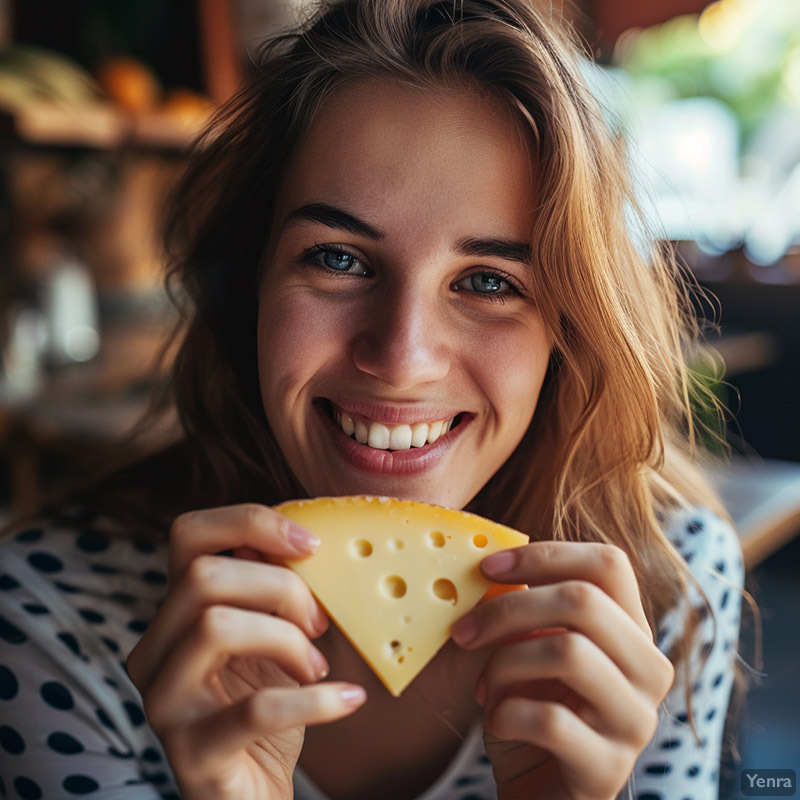 Person Enjoying Limburger Cheese