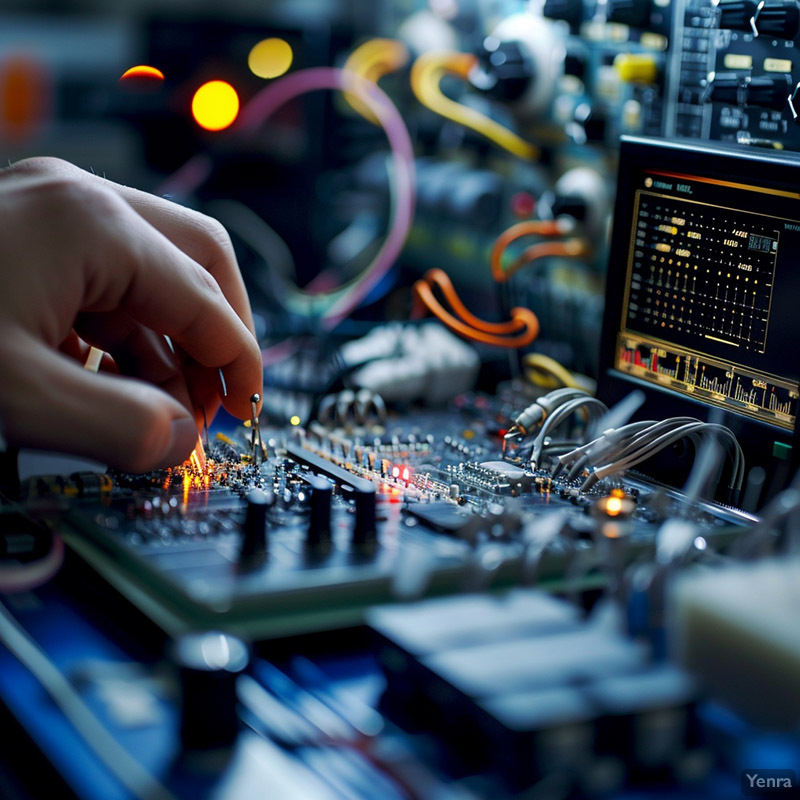 Oscilloscope in an Electronics Laboratory