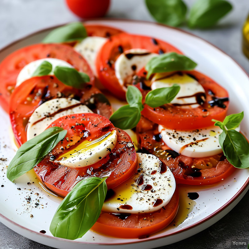 Caprese Salad with Fresh Tomatoes