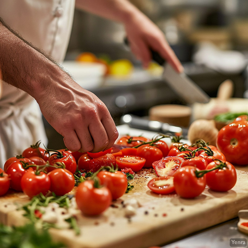 Cooking Process with Tomatoes