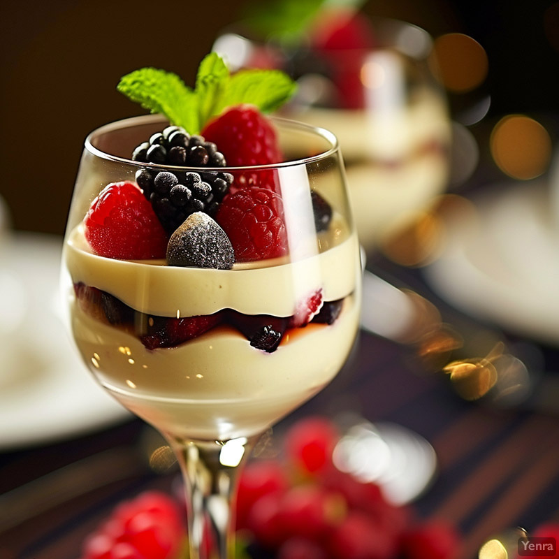 White Chocolate Mousse Dessert