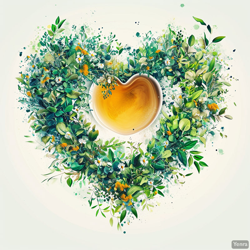 Artistic Interpretation of White Tea Benefits