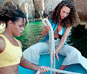 Jerri Manthey and Alicia Calaway