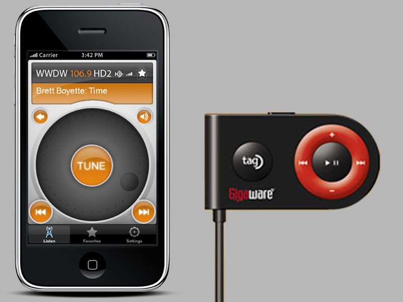 HD radio iPhone app accessory Yenra